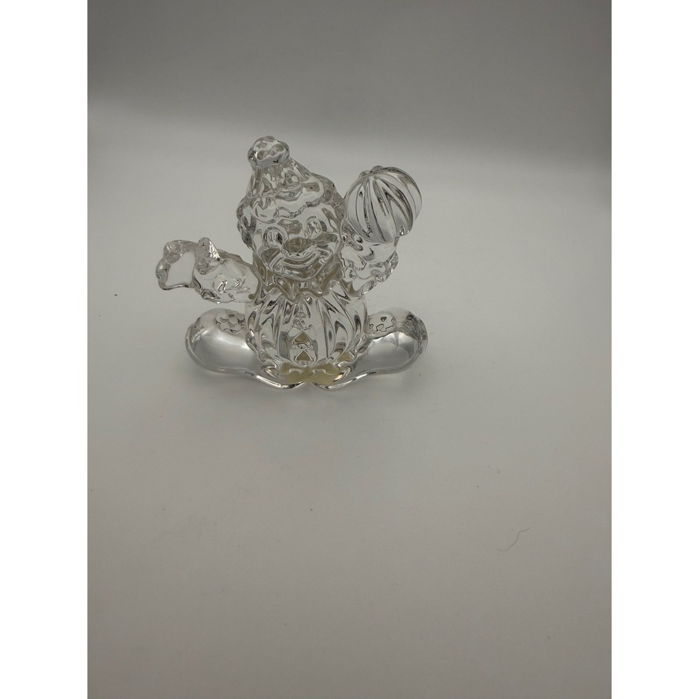 Princess House Crystal Treasures 24% Lead Crystal Clown Figurine Germany Clear
